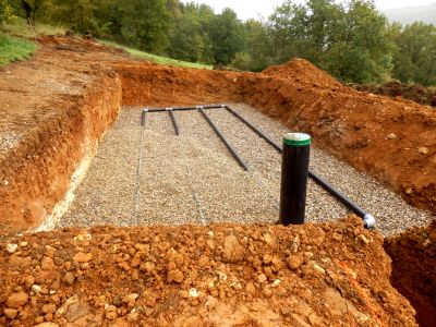 Leach Field Installation in Austin, TX